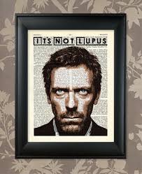 Hugh Laurie, It's Not Lupus, Dr House Art, Dr House Poster, Dr House Print,  House MD Print, House MD Art, House MD Wall Art, House Md Poster