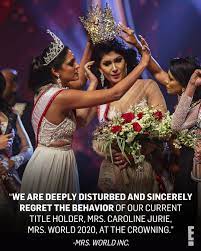 E News A Twitter Days After Reigning Mrs World Caroline Jurie Grabbed Mrs Sri Lanka World S Crown Off Of Her Head During The Pageant Jurie Has Been Arrested Along With Model Chula Padmendra Https T Co Us2frjalgb Https T Co Lvjhlpgyf4
