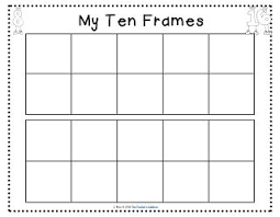 Blank Ten Frame Printable Cauldron Apples Ice Cream Ten Frames Freebie And Word Walls Math Folders Kindergarten Math Worksheets Homeschool Math