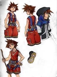 I started this a really long time ago as a print for a con but never finished it until now when i finally felt like working. Sora Kingdom Hearts 1 Design Practical Elements Kingdom Hearts Reboot Kingdomhearts