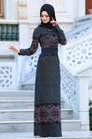 2018 2019 Yeni Sezon Gunluk Elbise Koleksiyonu Neva Style Desenli Siyah Tesettur Elbise 2039s Neva Style Desenli Siyah Teset The Dress Elbise Islami Moda