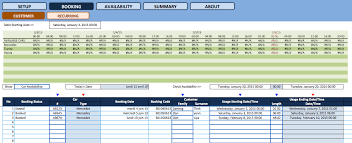 For the newer excel xlsx versions, use the download. Booking And Reservation Calendar The Spreadsheet Page