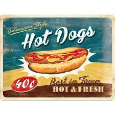 Grande Plaque Metal Hot Dogs Na 4030 Amazon Fr Cuisine Maison Con Imagenes Letreros Vintage Cocina Cafe Carteles Antiguos