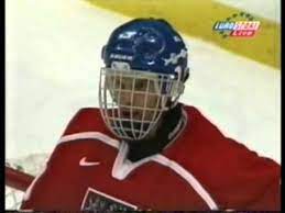 He must shop for helmets at the same place as chris. Ovechkin Vs Jagr Dejavu Hasek Shot Almost Breaks Mask Youtube