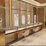 Free Standing Wooden Jewellery Store Display Counter