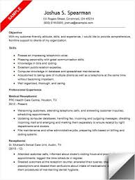 This elegant resume template will help to present yourself in a smarter and attractive way. Medical Receptionist Resume Sample Myjobsearch Com