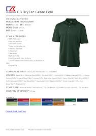 Cutter Buck Mck00291 Mens Cb Drytec Genre Polo