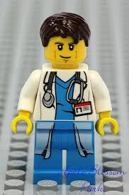 New Lego Male Doctor Hospital Minifig W Lab Coat Stethoscope Torso Man Nurse Lego Army Male Doctor Male Torso