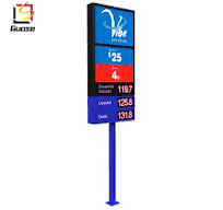 Petrol Station Signage Board LED Advertising Pylon Billboard ...