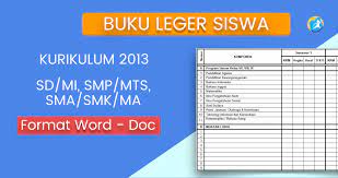 Penilaian semesetr 1 dan 2. Buku Leger Nilai Siswa Untuk Sd Smp Sma Format Doc Katulis