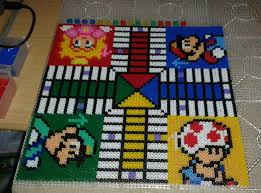 Mario kart juego de mesa plantillas. Parchis Friki Hama Beads Abalorios Hama Plantillas Hama Beads Hama Beads