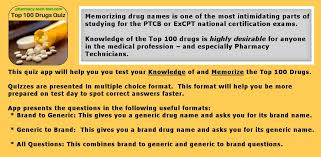 Answers to common questions about generic medicines. Top 100 Drugs Quiz Amazon Com Appstore For Android