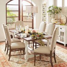 • the maximum height that you'd want for a house the table next to the wall and pull it out when you need more room. Dress It Up Or Dress It Down The Versatile Farmhouse Trend Can Be As Formal Or Casual As You Want White Dining Table Interior Design Dining Room Dining Table