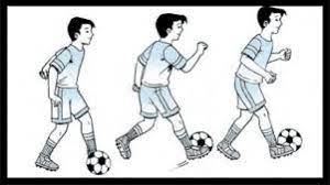 Menghentikan bola adalah salah satu teknik dasar dalam permainan bola yang biasa disebut juga dengan kontrol. Sepak Bola 3 Teknik Menggiring Bola Dalam Sepak Bola Penjaskes Co Id