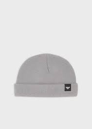 It is only because they were smaller than my regular straight needles and i could. Knit Beret With Applique Logo Man Emporio Armani