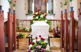 Should i send flowers to funeral home or church. Common Christian Funeral Traditions Lovetoknow