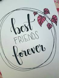 Check out our schriftzug selection for the very best in unique or custom, handmade pieces from our декор на стены shops. Brush Lettering Best Friends Forever Schone Schrift Karten Basteln Zeichnungen