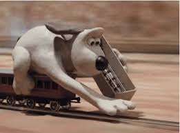 When Gromit Laid Down His Own Tracks In This Train Chase Stop Motion Aardman Animations Wallace