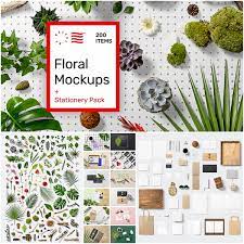 Download Floral Psd Mockups Stationery Pack Free Download