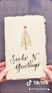 When they plant their cards, the cards will sprout into flowers, herbs, or plants. How To Make Starter Seed Cards Video In 2021 Diy Christmas Cards Seed Paper Diy Homemade Cards
