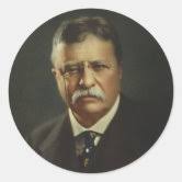 President Theodore Roosevelt Square Sticker
