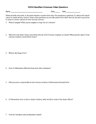 Nova Deadliest Volcanoes Video Worksheet Answers Fill Online Printable Fillable Blank Pdffiller