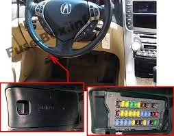 Acura Tl Ua6 Ua7 2004 2005 2006 2007 2008 Fuse Box Location Acura Tl Acura Fuse Box