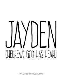Jayden Name Meaning Art Printable Baby Shower Gift Nursery Etsy Girl Names With Meaning Unisex Baby Names Names With Meaning