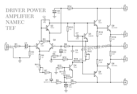 1000w Driver Power Amplifier Namec Tef Power Amplifiers Diy Amplifier Amplifier