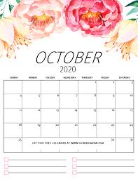 50 Free Printable October 2020 Calendars With Holidays Onedesblog In 2020 Free Printable Calendar Printable Calendar 2020 Printable Calendar