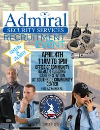 Admiral Security Services Recruitment Event Virginia Employment Commission