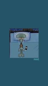 Spongebob aesthetic phone wallpapers 3 cartoon wallpaper iphone. Squidward Blue Iphone Mood Music Samsung Spongebob Tired Hd Mobile Wallpaper Peakpx