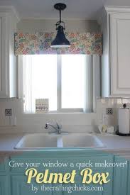 Pelmet Box For Kitchen Different Fabric Possibly Add Ribbon And Bow Or Flower Pelmet Box Kitchen Window Treatments Diy Diy Valance