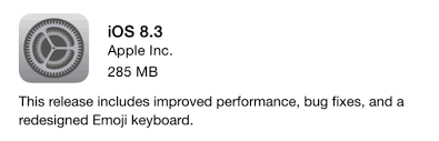 Apple dropped a new ios 10 beta today. Apple Releases Ios 8 3 With A New Emoji Keyboard Bug Fixes And Improved Performance