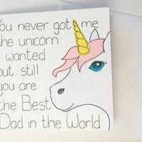 Creative Homemade Birthday Cards For Dad From Daughter Birthday Card For A Dad Funny Unicorn Father S Day Card From A Daughter Dad Birthday Card Father Birthday Cards Diy Father S Day Cards From Daughter