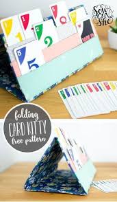 The Card Kitty Card Holder For Playing Card Games Free Sewing Tutorial Sewcanshe Free Sewing Patterns And Tutorials Sewing Tutorials Free Playing Card Holder Sewing Projects For Kids
