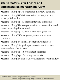 When writing your financial resume, you may want to highlight your experience with any software you may have used related to this area (microsoft excel, for example). Top 8 Finance And Administration Manager Resume Samples