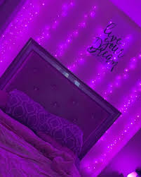 Purple Curtain Led Lights Curtain Lights Tapestry Girls