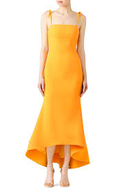 Christian Siriano Sunflower Gown Yellow Dress Casual Black Tie Wedding Guest Dress Summer Gowns