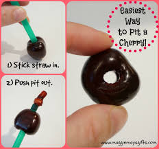 How To Pit A Cherry And Fill It With Treats Cherry Snacks Food Tech Treats