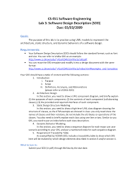 Companionate love 911 o love and infatuation; Software Design Description Software Engineering Lab 3 Cs 451 Docsity