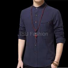 Model kerah baju koko pria. Kemeja Pria Lengan Panjang Putih Model Kerah Kemeja Koko Terbaru Shopee Indonesia