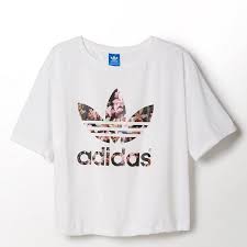Black Adidas Crop Tops For Girls Adidas Orchid Tee 160 Hrk Liked On Polyvore Featuring Tops T Shirts Shirts Crop Tops Tees Crewneck Shirts Adidas Women Adidas Shoes Women Adidas Shirt