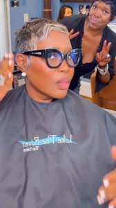 It's a party weekend. 🎉 Have fun, be safe, and love the ones you're with!!  😘😁, #liketheriversalon #memorialdayweekend #pixie #greyhair #colorist  #atlanta