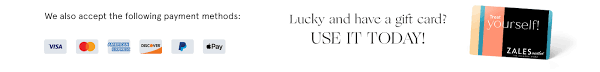 Your credit card account information will be saved within your zalesoutlet.com account and then can be used when checking out online. Payment Options Zales Outlet