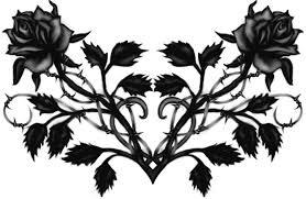Black And White Heart And Rose Tattoo Designs Service Unavailable Lower Back Tattoos Black Rose Tattoos Gothic Tattoo