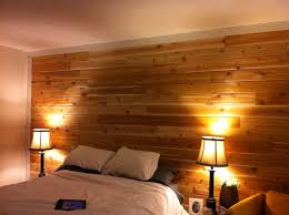 Cedar Wood Wall Master Bedroom Diy Wooden Walls Dads Room Design