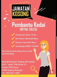 Opening at 9:30 am tomorrow. Sebar Kerja Jawatan Kosong Di Bake Polymart Kajang Sila Facebook