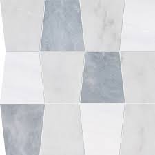 Glacier Afyon Gray Snow White Honed Tapered Marble Waterjet Decos 12 1 2x12 Country Floors Of America Llc Waterjet Marble Modern Tiles Water Jet