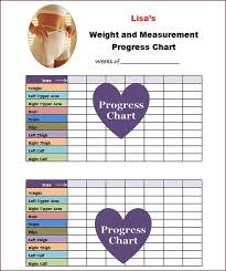 Printable Weight Loss Progress Chart Free Goals And By